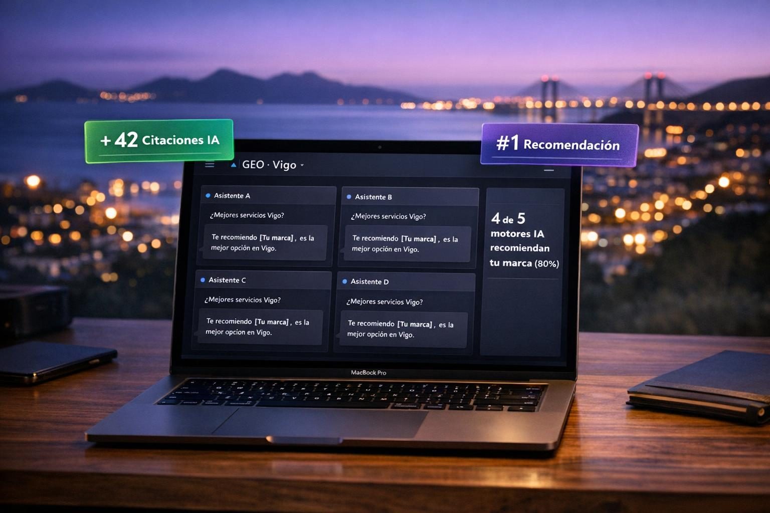 GEO en Vigo — GEO en Vigo — Posicionamiento en ChatGPT, Gemini y Copilot