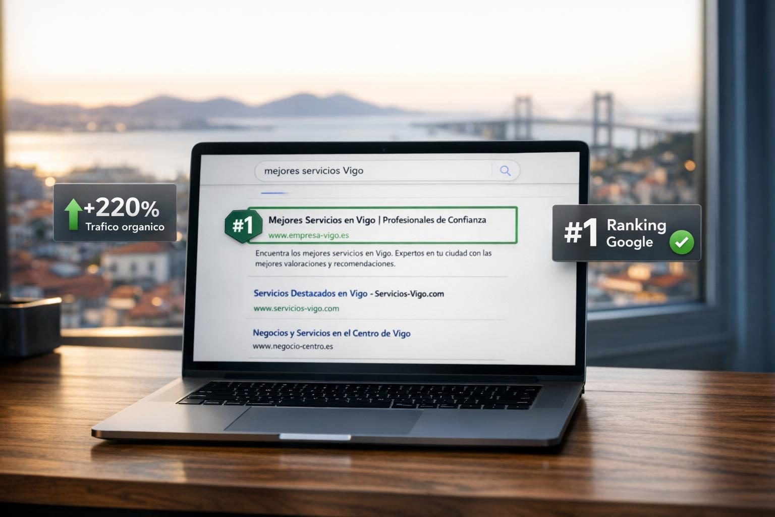 SEO en Vigo — Ranking #1 en Google para "mejores abogados Vigo"
